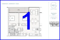 floor plan 1a br